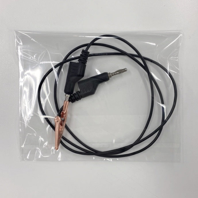 ワニ型クリップ付き 電極コード(1m)  | BONDIST