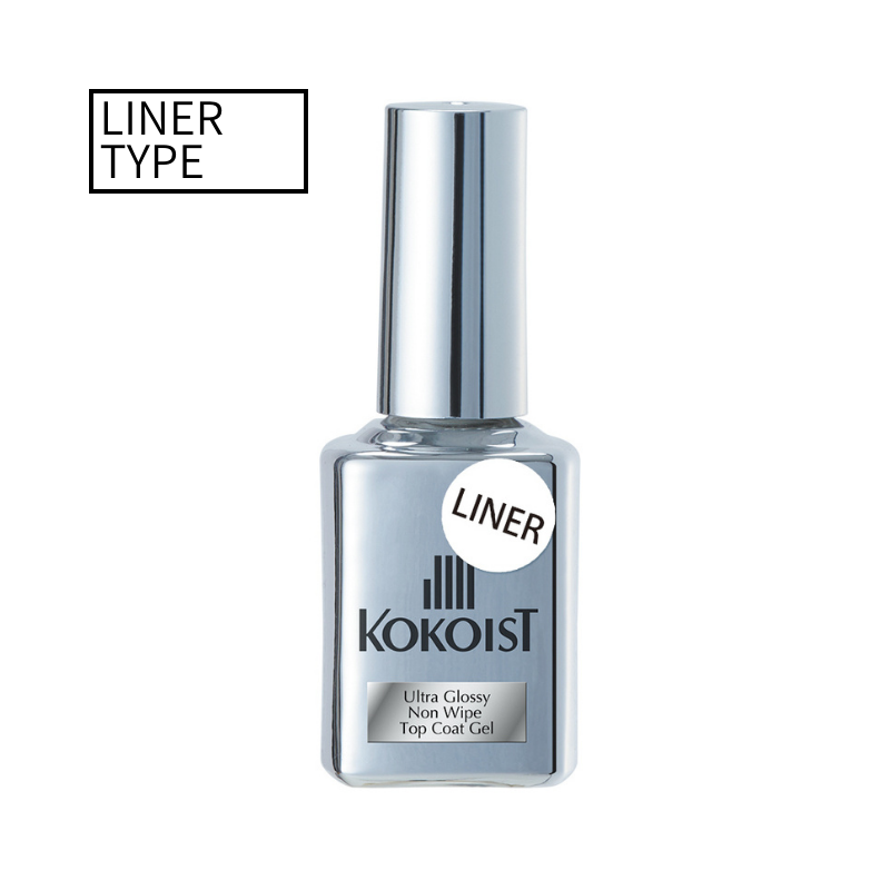 Ultra Glossy Non Wipe Top Coat Gel 15ml(liner)