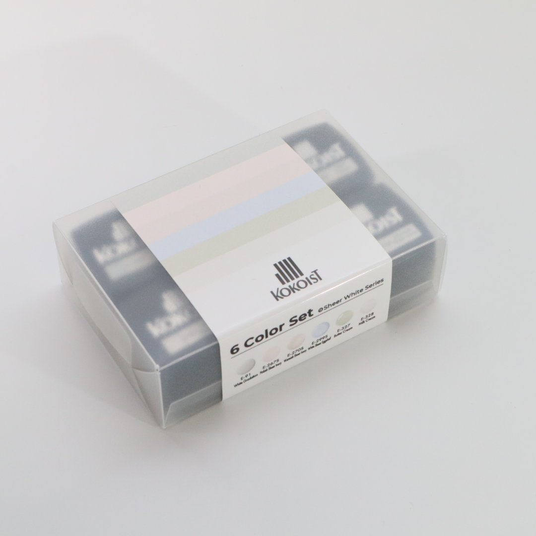 6色SET】09.Sheer White Series – KOKOIST ONLINE SHOP 6色SET】09.Sheer White Series – KOKOIST ONLINE SHOP