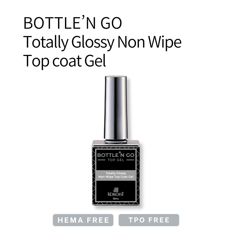 BOTTLE'N GO Totally Glossy Non Wipe Top Coat Gel