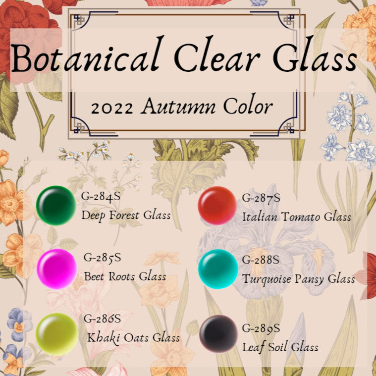 【SET】Botanical Clear Glass Series G284S-G289S