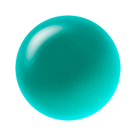 G-288S Turquoise Pansy Glass