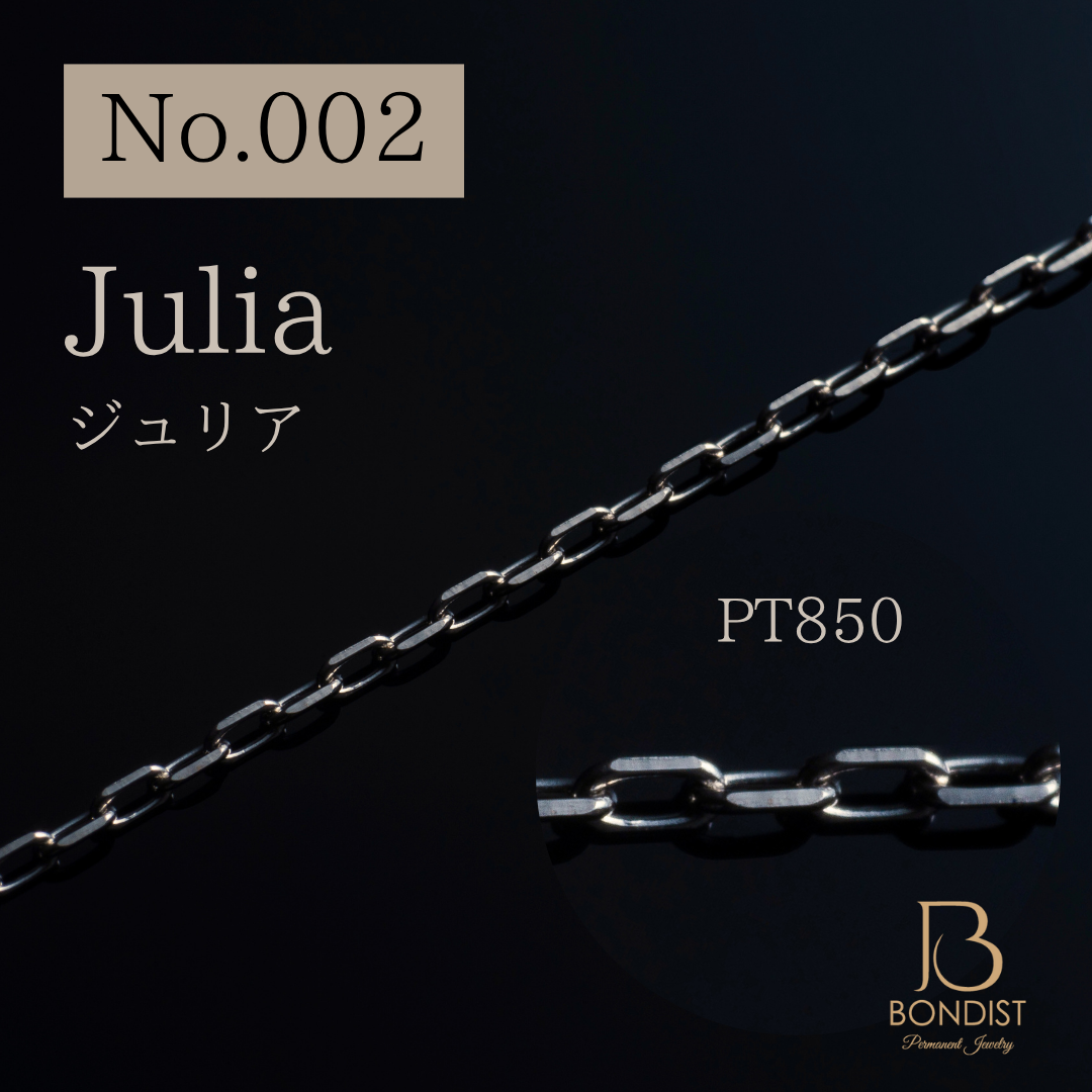 Premium No.002 Julia Chain / PT850【1m】| BONDIST