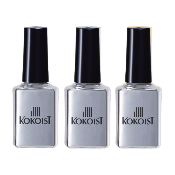 KOKOIST空ボトル(15ml) SILVERx黒キャップ 3本