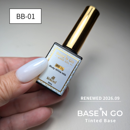 RENEWAL★ BASE'N GO Tinted Base Gel BB-01 Bluey White Milk