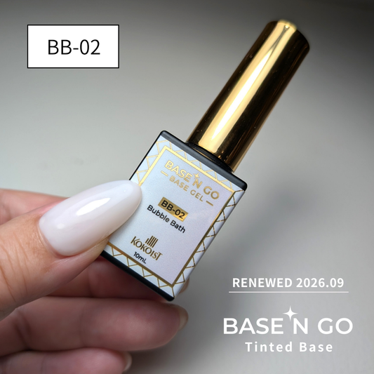 RENEWAL★ BASE'N GO Tinted Base Gel BB-02 Bubble Bath