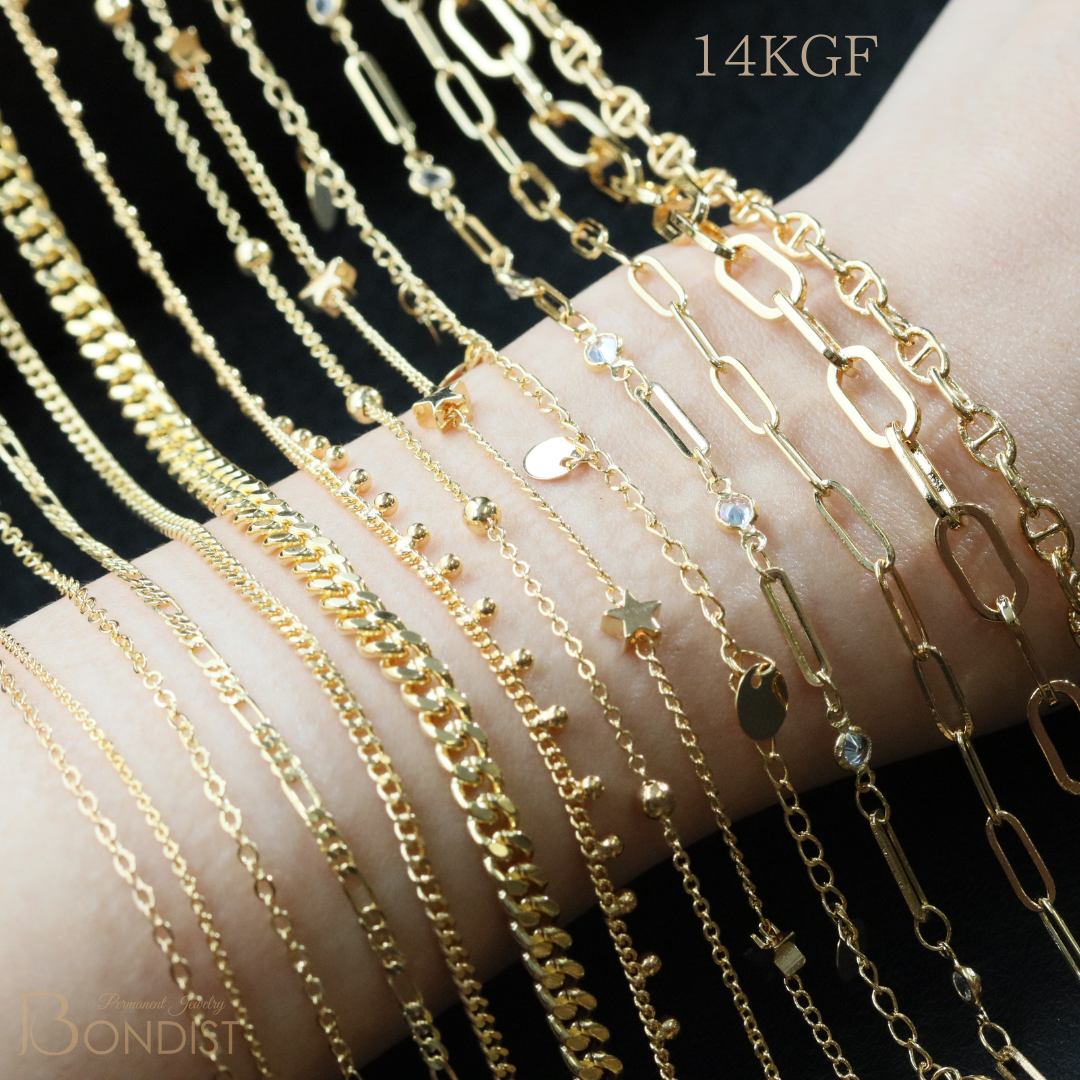 【 14KGFチェーンセット】14種類×各20cm | BONDIST