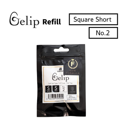 Gelip Square Short Refill No.00～No.9 SS