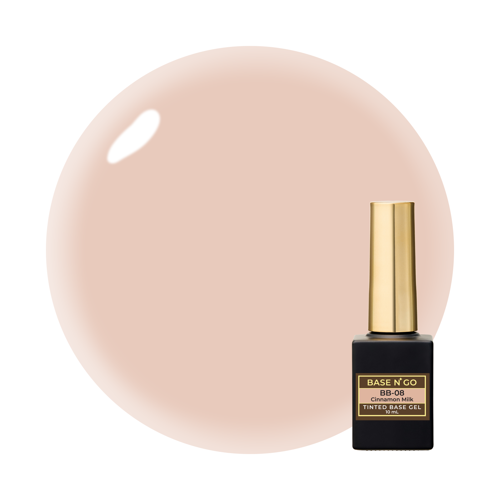 BASEN’ GO  Tinted Base Gel BB-08 Cinnamon Milk