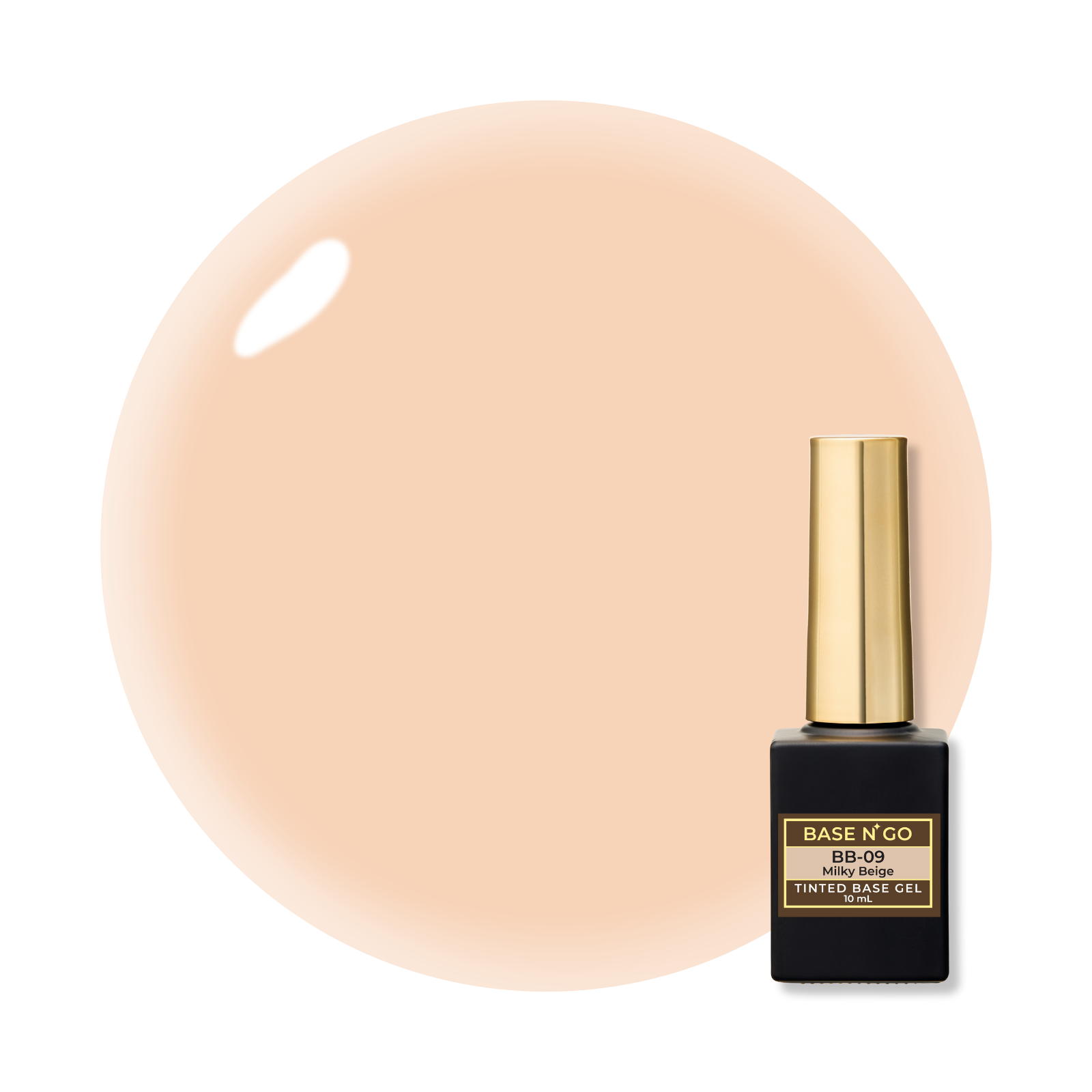 BASEN’ GO  Tinted Base Gel BB-09 Milky Beige
