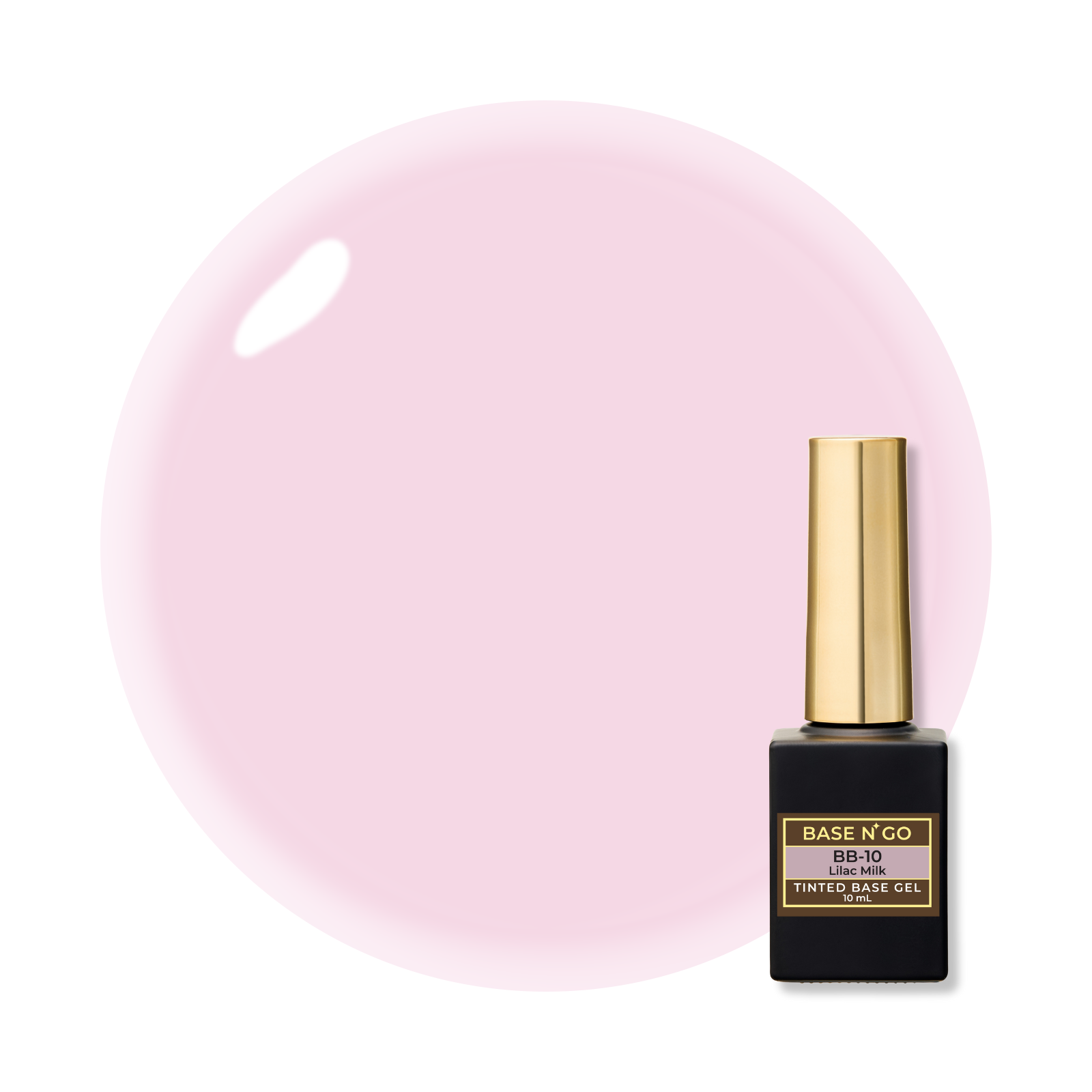 BASEN’ GO  Tinted Base Gel BB-10 Lilac Milk