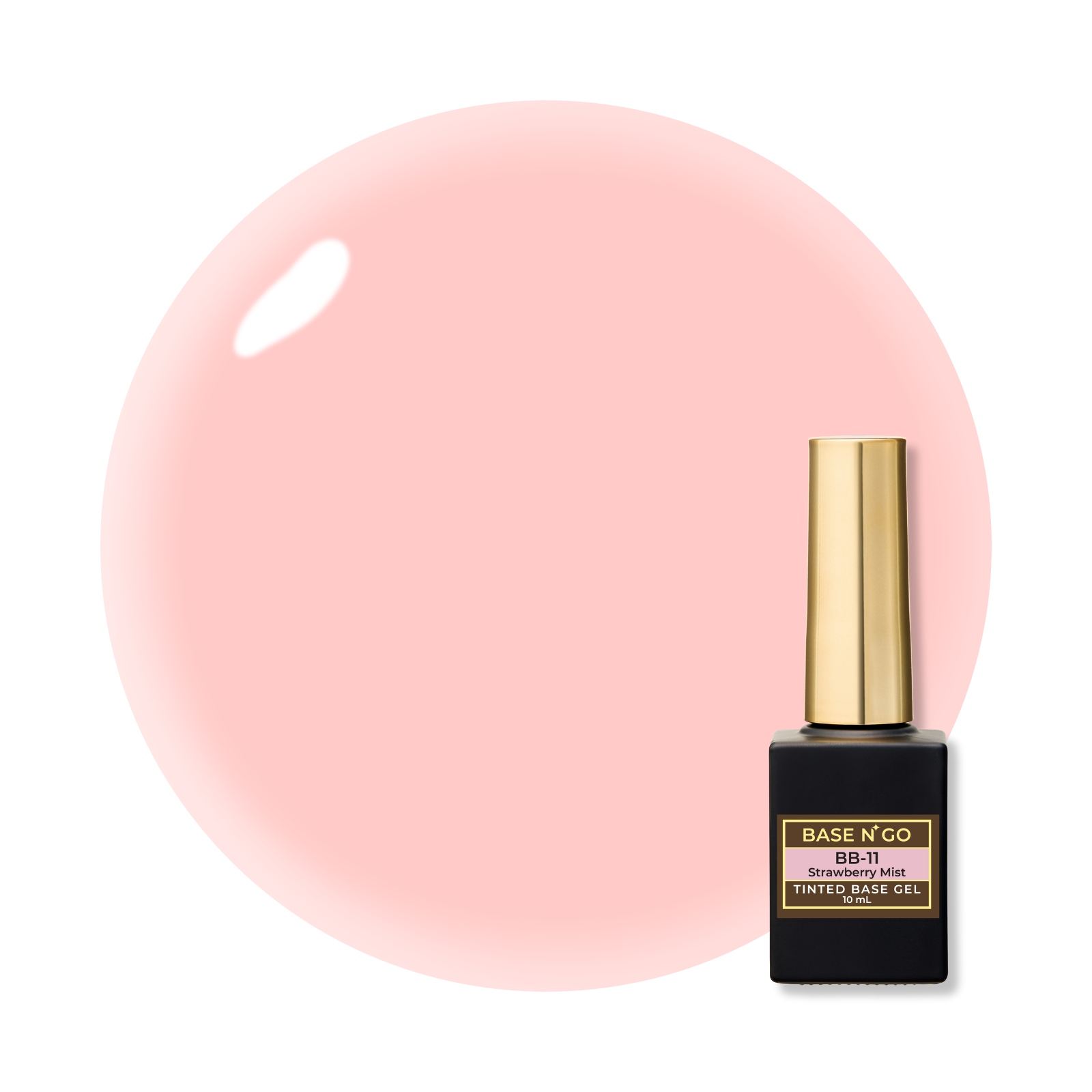 BASEN’ GO  Tinted Base Gel BB-11 Strawberry Mist