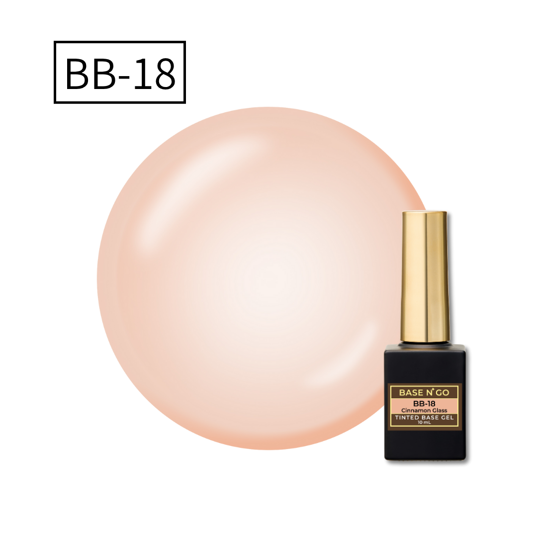 BASEN’ GO  Tinted Base Gel BB-18 Cinnamon Glass