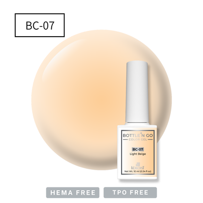 BOTTLE'N GO Color Gel BC-07 Light Beige