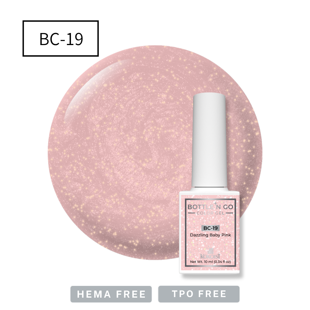 BOTTLE'N GO Color Gel BC-19 Dazzling Baby Pink