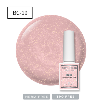 BOTTLE'N GO Color Gel BC-19 Dazzling Baby Pink
