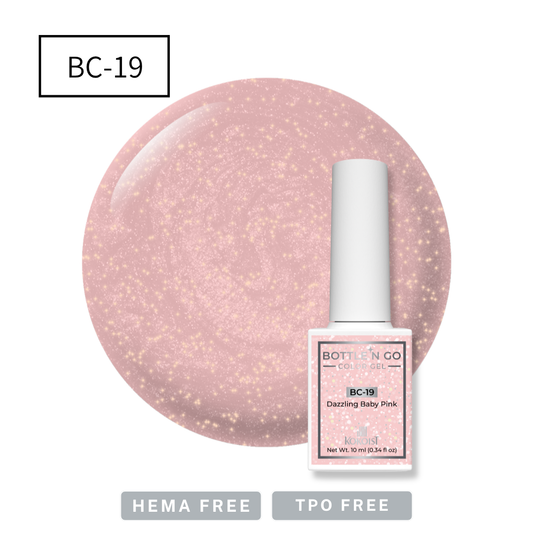 BOTTLE'N GO Color Gel BC-19 Dazzling Baby Pink