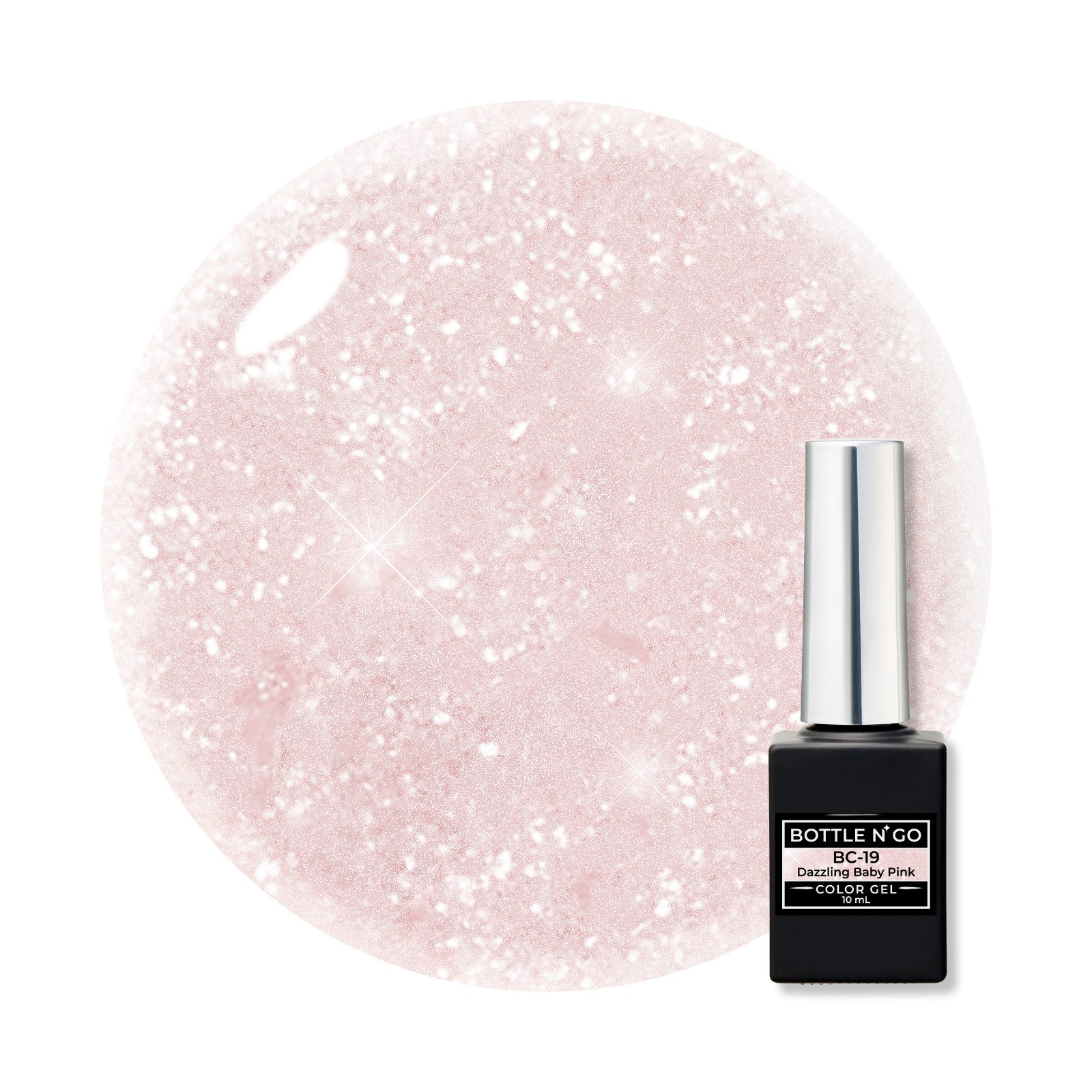 BOTTLEN’ GO Color Gel BC-19 Dazzling Baby Pink