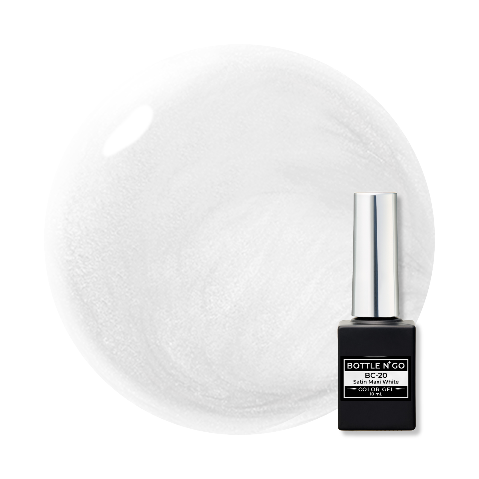 BOTTLEN’ GO Color Gel BC-20 Satin Maxi White