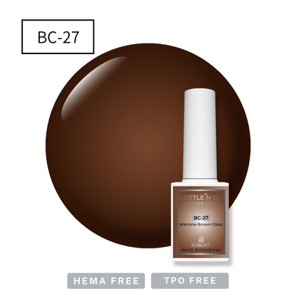 BOTTLE'N GO Color Gel BC-27 Marrone Brown Glass