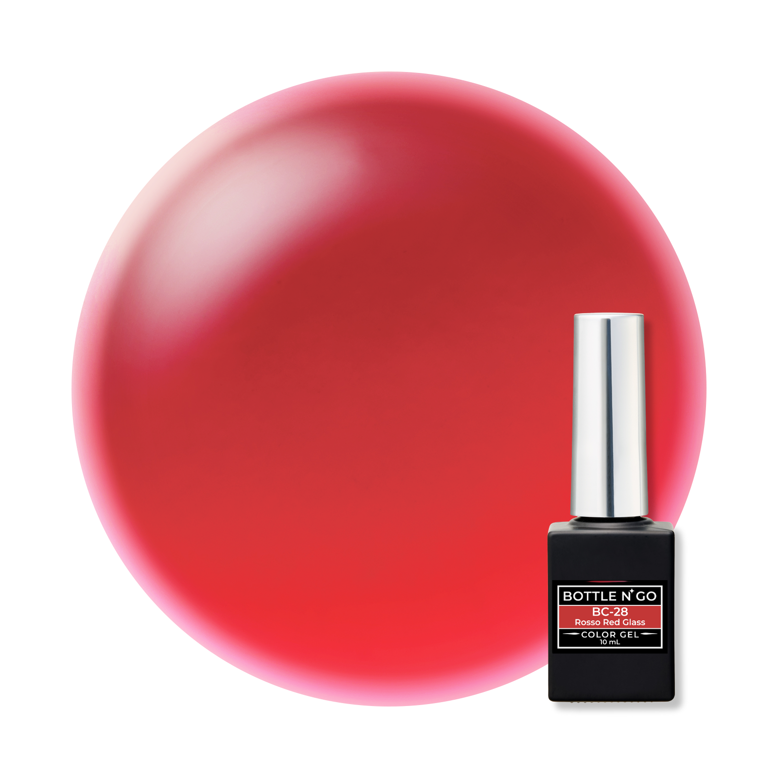 BOTTLEN’ GO Color Gel BC-28 Rosso Red Glass