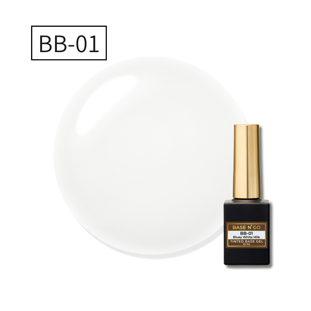 BASEN’ GO  Tinted Base Gel BB-01  Bluey White Milk