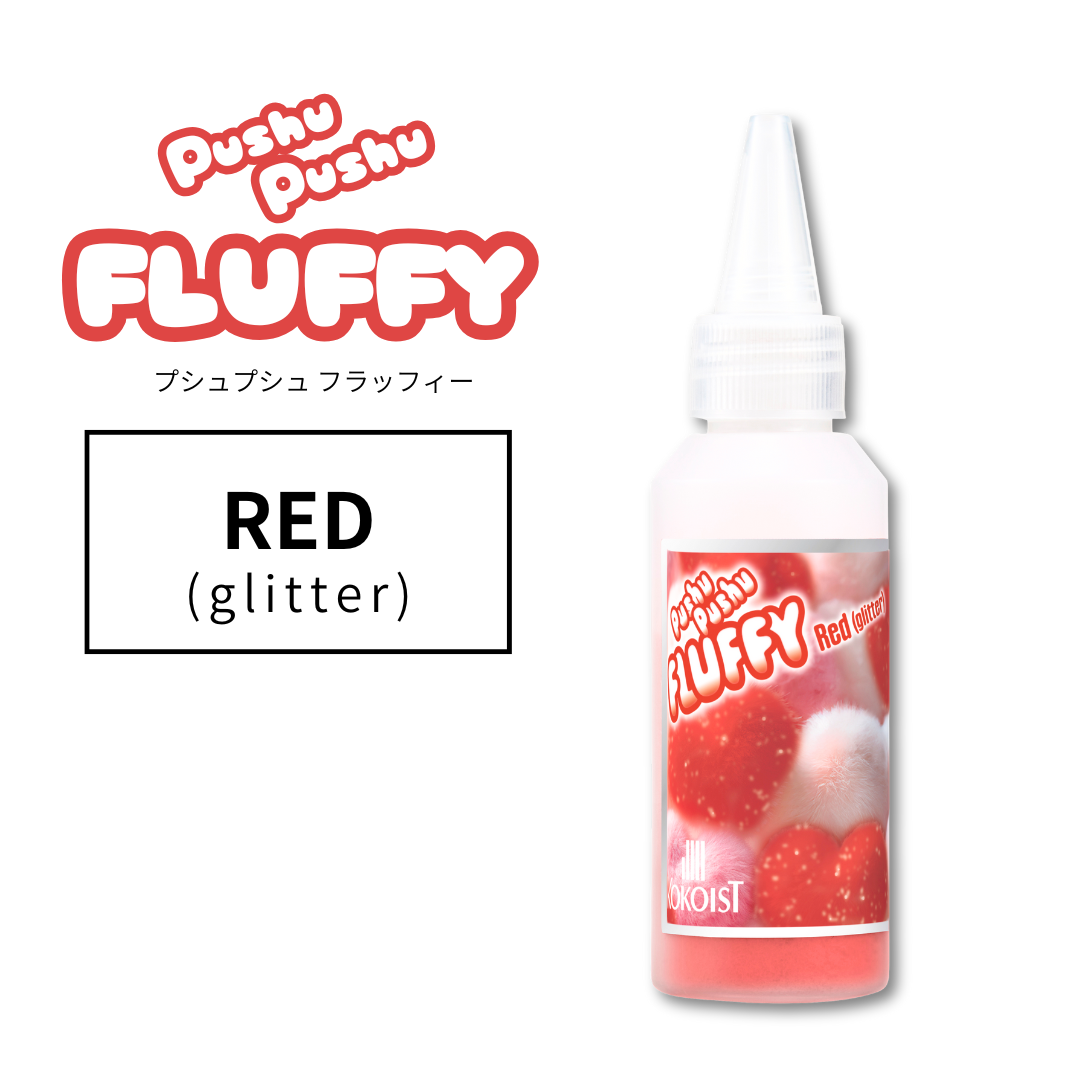 Pushu Pushu FLUFFY 08 Red (glitter)