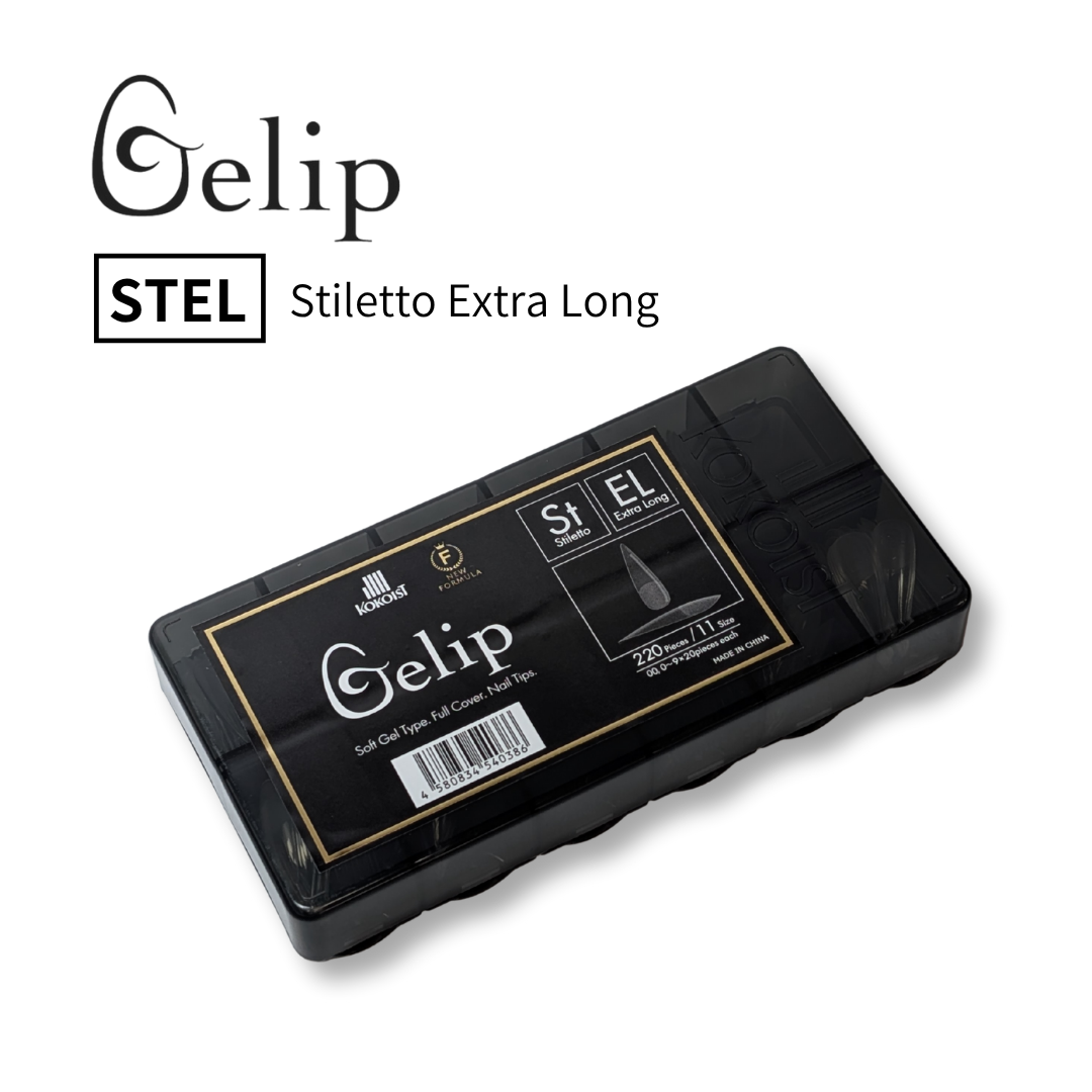 Gelip Stiletto Extra Long  Assorted Pack(No.00~No.9)