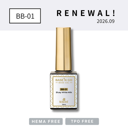 RENEWAL★ BASE'N GO Tinted Base Gel BB-01 Bluey White Milk