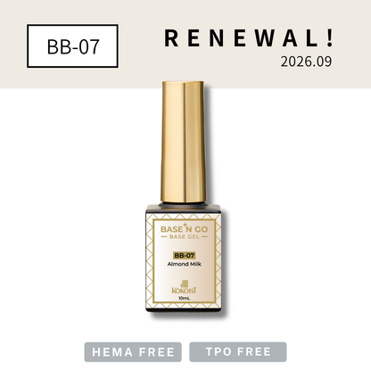RENEWAL★ BASE'N GO Tinted Base Gel BB-07 Almond Milk