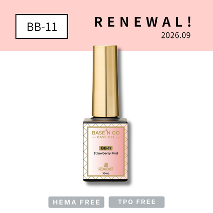 RENEWAL★ BASE'N GO Tinted Base Gel BB-11 Strawberry Mist