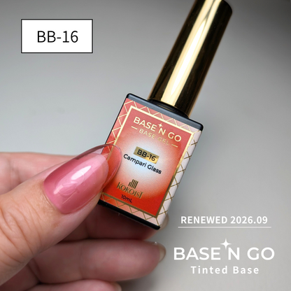 RENEWAL★ BASE'N GO Tinted Base Gel BB-16 Campari Glass