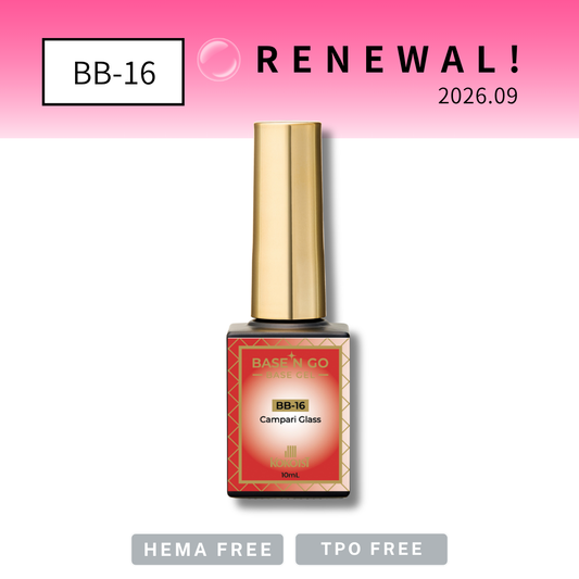 RENEWAL★ BASE'N GO Tinted Base Gel BB-16 Campari Glass