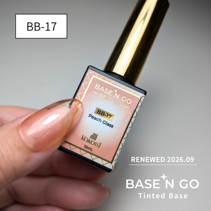 RENEWAL★ BASE'N GO Tinted Base Gel BB-17 Peach Glass