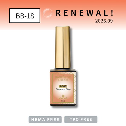 RENEWAL★ BASE'N GO Tinted Base Gel BB-18 Cinnamon Glass